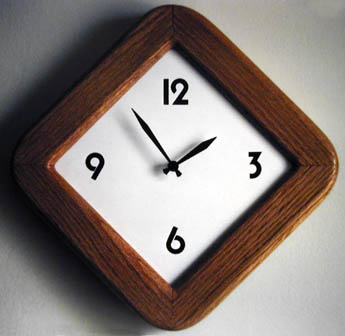 Oak clock 1