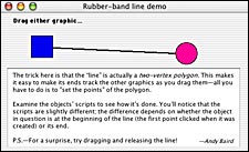 Rubber-band line
