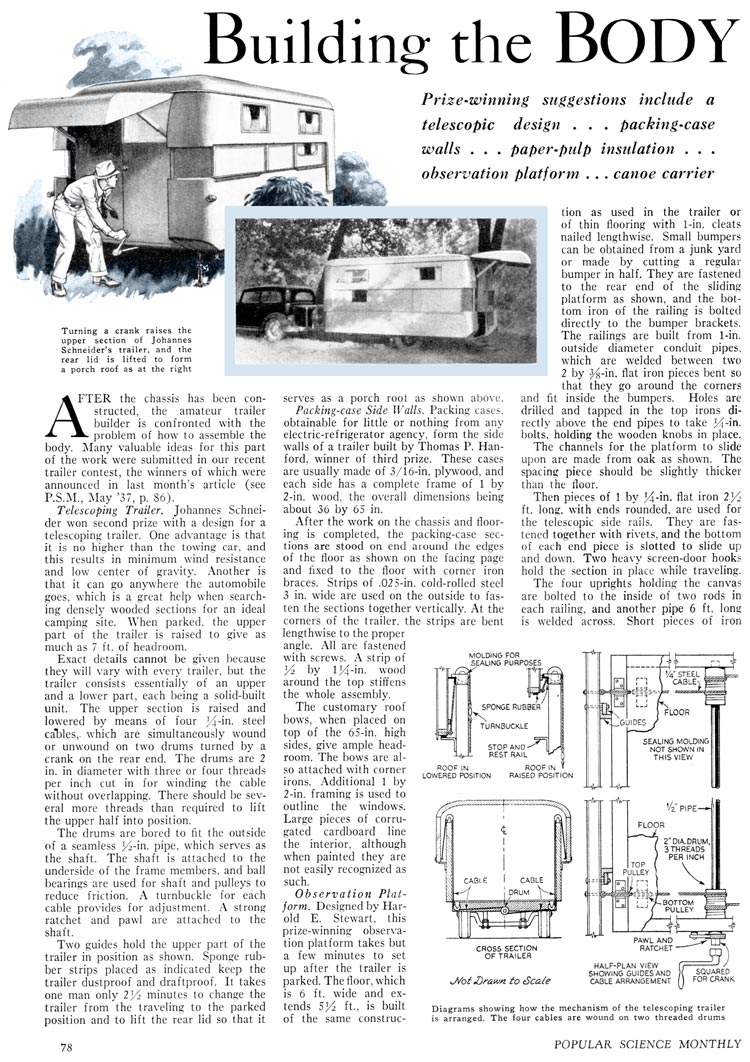 1937 trailer plans page 4