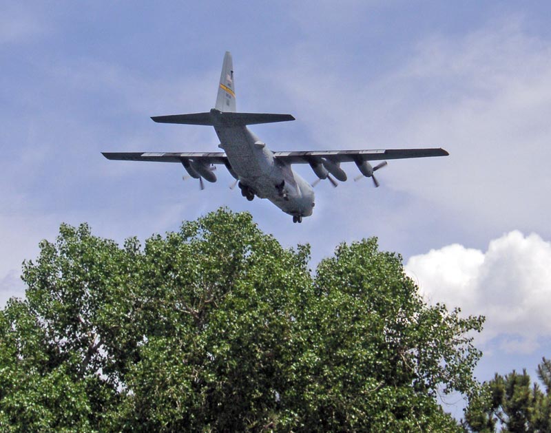C-130 overflight