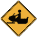 Snowmobile crossing