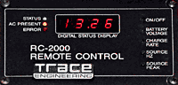 Trace control panel