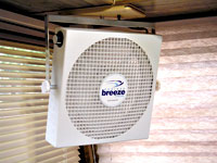Fan in lounge