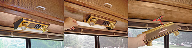 Reading light removal