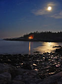 Moonlight on Schoodic Bay